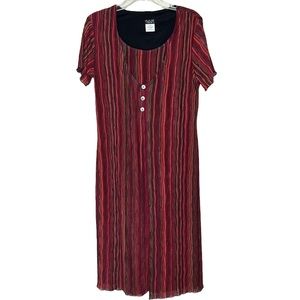 Helene Blake vintage striped dress size 14